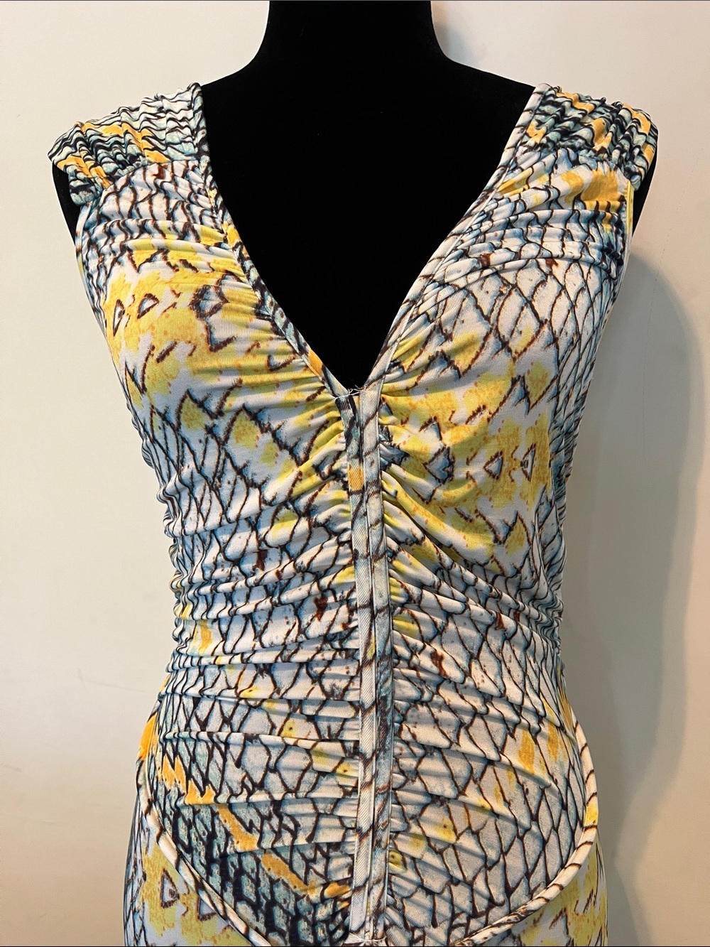 Just Cavalli Mermaid Dress Snake Midi Dress US 10 - Picture 2 of 11